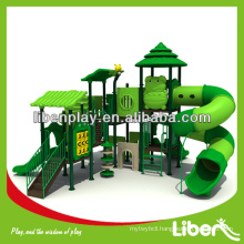 Woods Series kids wooden outdoor playground equipment for playing garden house LE.SL.007